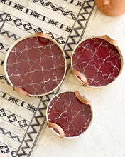 Load image into Gallery viewer, Plateaux en Zellige Bordeaux
